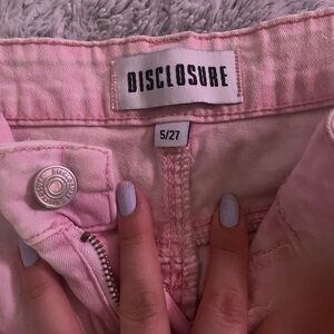 Disclosure Pink Denim Jeans